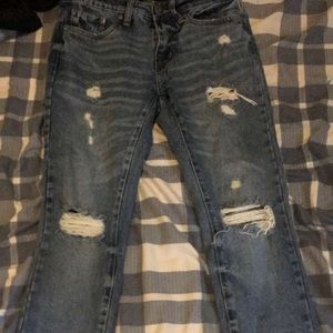 Light blue skinny jeans